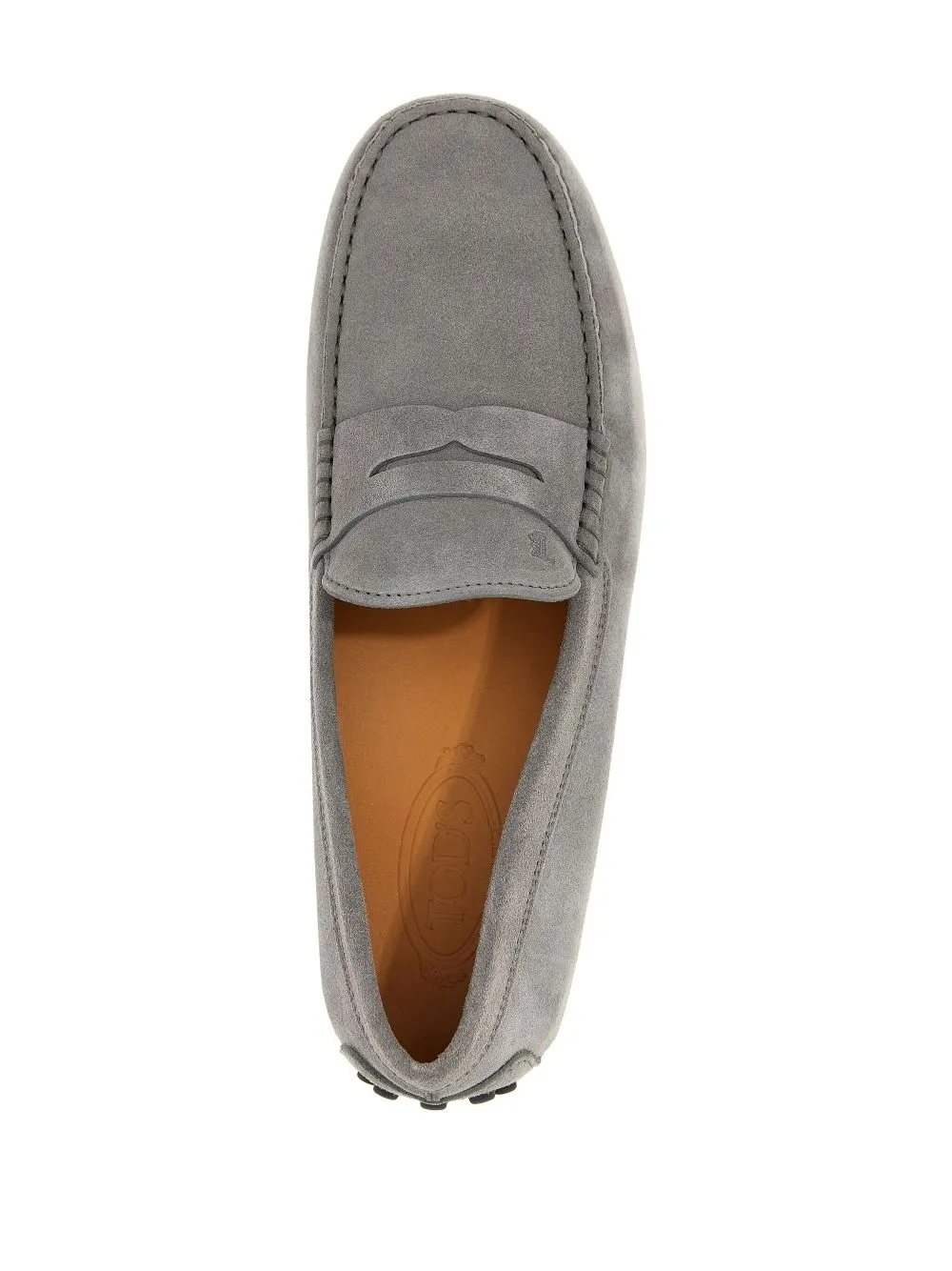 TOD'S Men's Slip-On Rubber Suede Leather Loafers