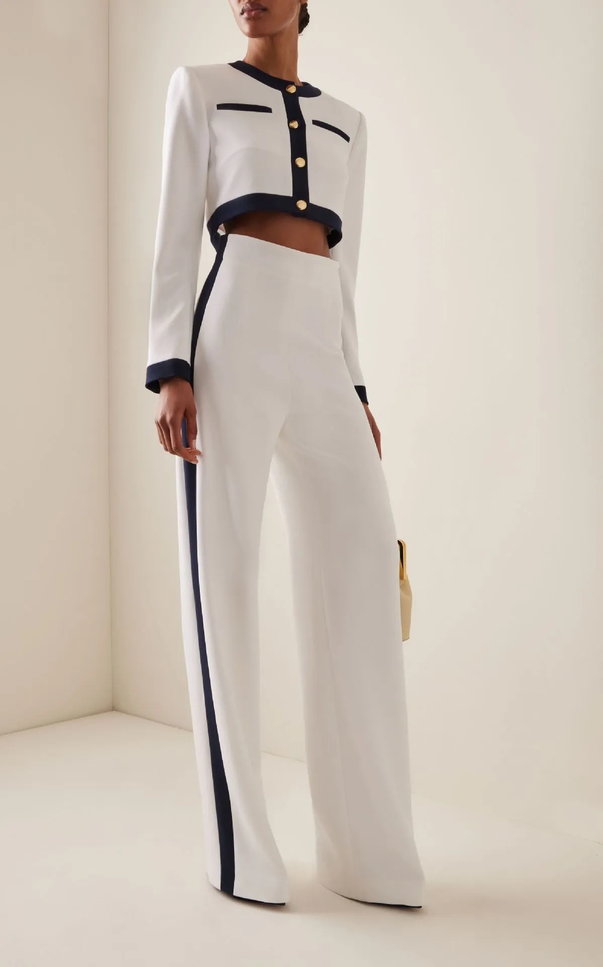Trendy  Contrast Color Long Sleeve Top and Pants Two-Piece Set for Bold and Comfortable Styling