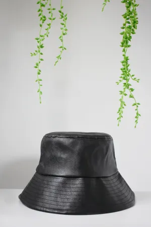 Vegan Leather Bucket Hat