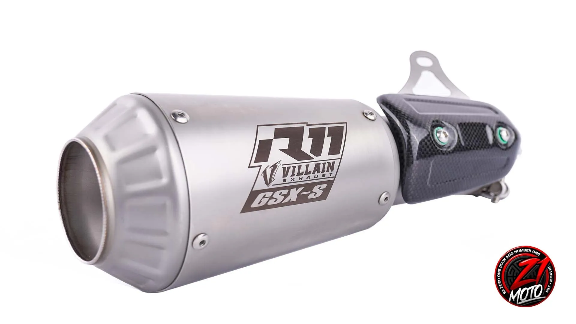 Villain R11 with Slip On Elbow for GSX-S 1000