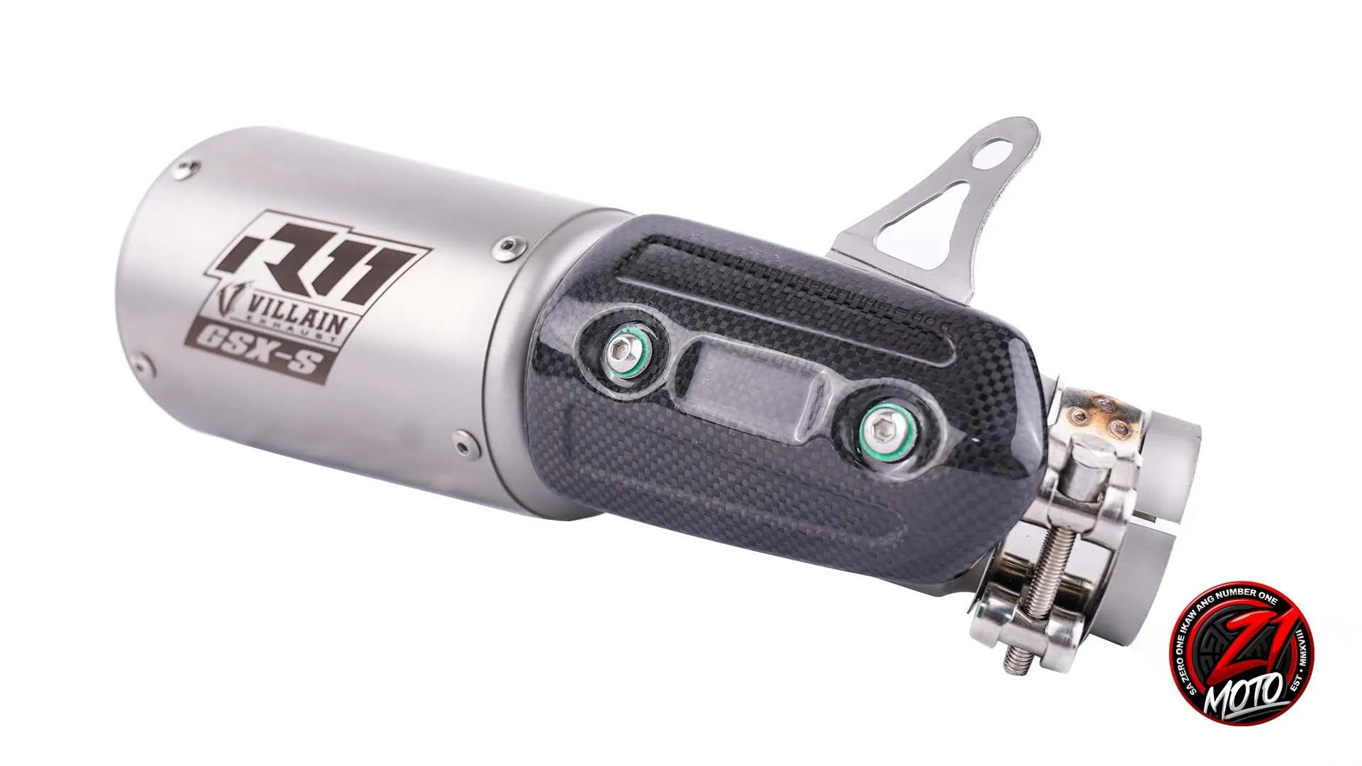 Villain R11 with Slip On Elbow for GSX-S 1000