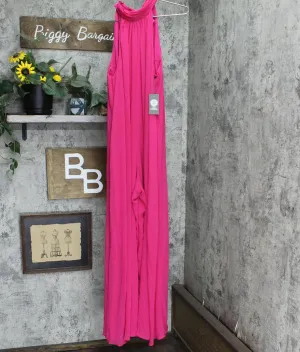 Vince Camuto Draped Halter Jumpsuit 9151935 Pink L