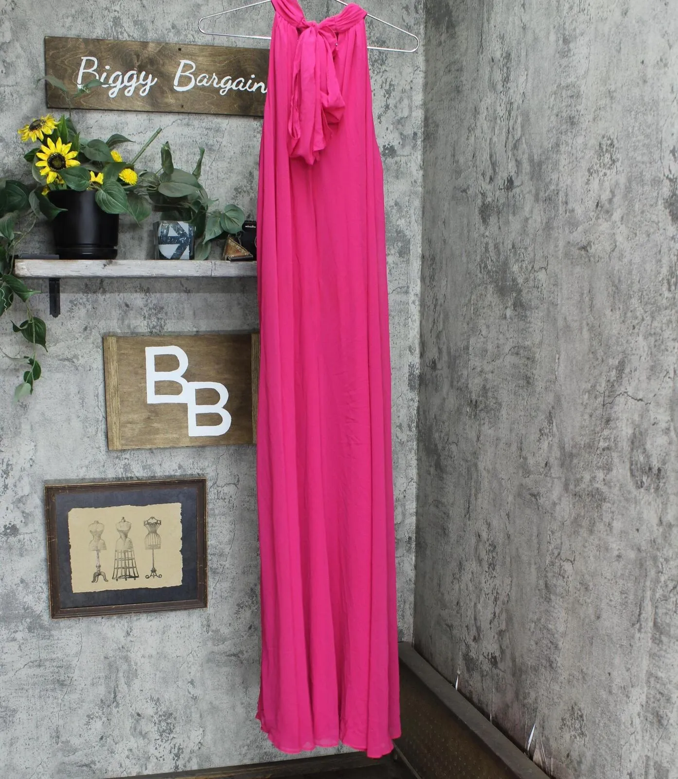 Vince Camuto Draped Halter Jumpsuit 9151935 Pink L