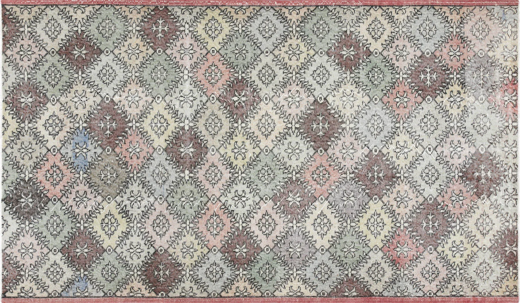 Vintage Turkish Mid-Century-Modern Rug - 4'6" x 7'8"