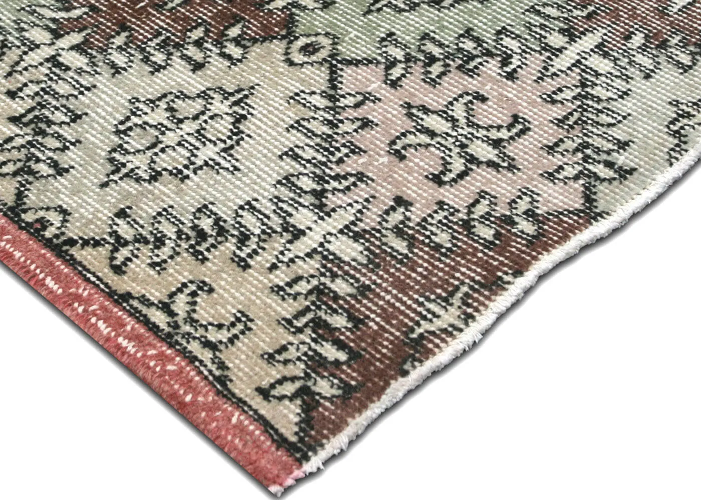 Vintage Turkish Mid-Century-Modern Rug - 4'6" x 7'8"