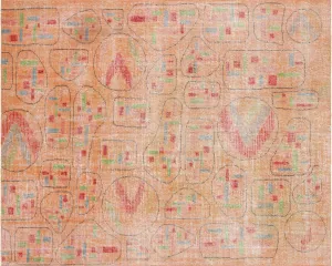 Vintage Turkish Mid-Century-Modern Rug - 6'8" x 8'3"