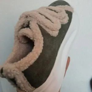 Waterproof Cotton Slippers Anti-slip Heel Women's Home