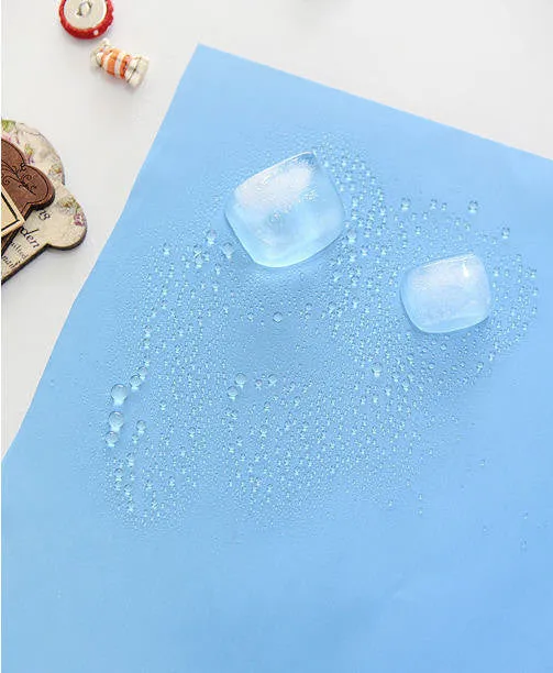 Waterproof Fabric Solid Color Sky Blue per Yard 24675