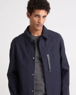 Waterproof wool-blend jacket