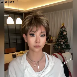 Wigyy Pixie Boy Short Synthetic Elegant Wigs