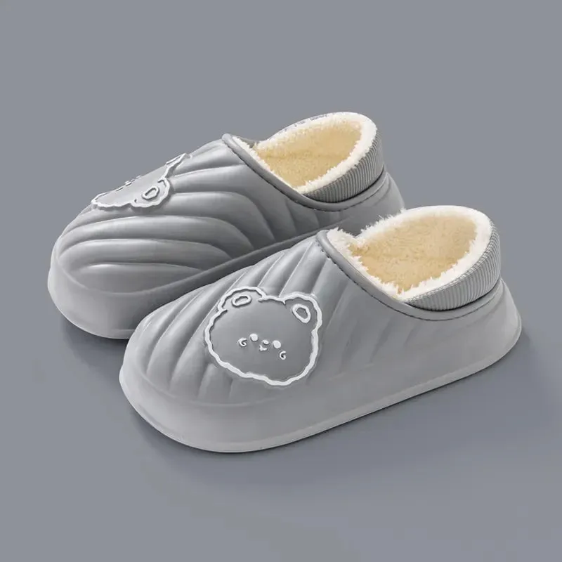 Winter Cotton Slippers for WOMEN'S Home Wear, Waterproof, Snow Proof, Warm and Simple, Cute Couple Cotton ShoesMTX2336