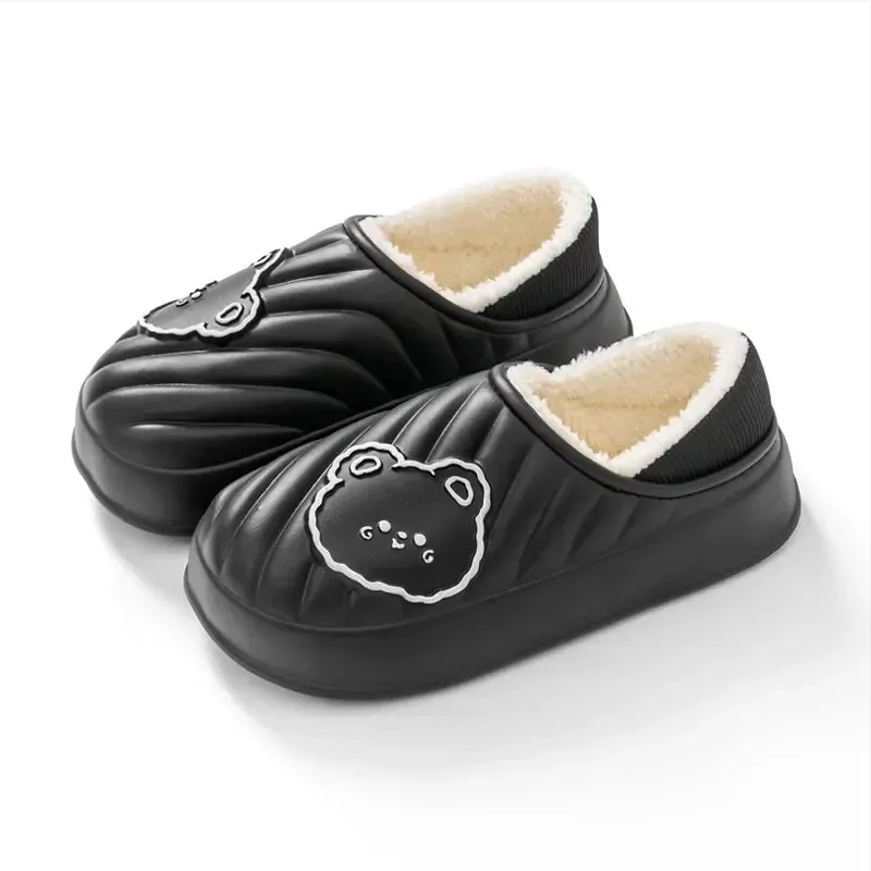 Winter Cotton Slippers for WOMEN'S Home Wear, Waterproof, Snow Proof, Warm and Simple, Cute Couple Cotton ShoesMTX2336