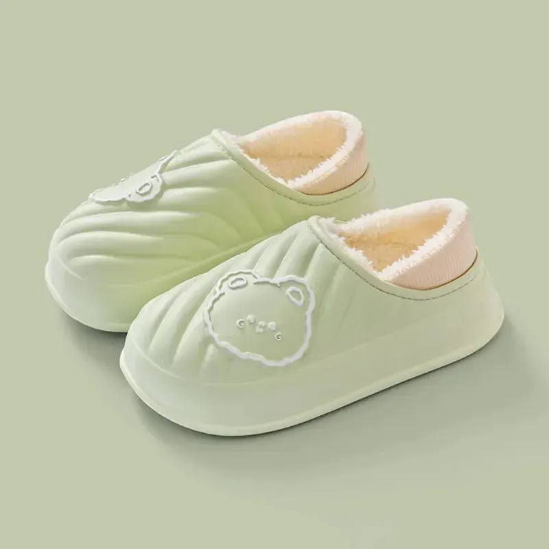 Winter Cotton Slippers for WOMEN'S Home Wear, Waterproof, Snow Proof, Warm and Simple, Cute Couple Cotton ShoesMTX2336