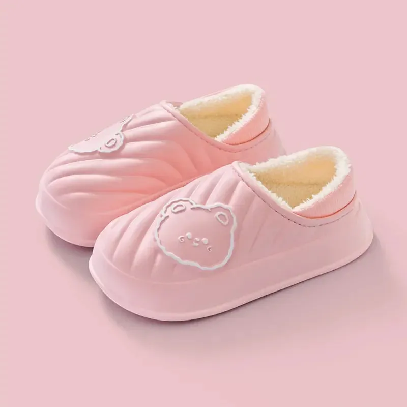 Winter Cotton Slippers for WOMEN'S Home Wear, Waterproof, Snow Proof, Warm and Simple, Cute Couple Cotton ShoesMTX2336