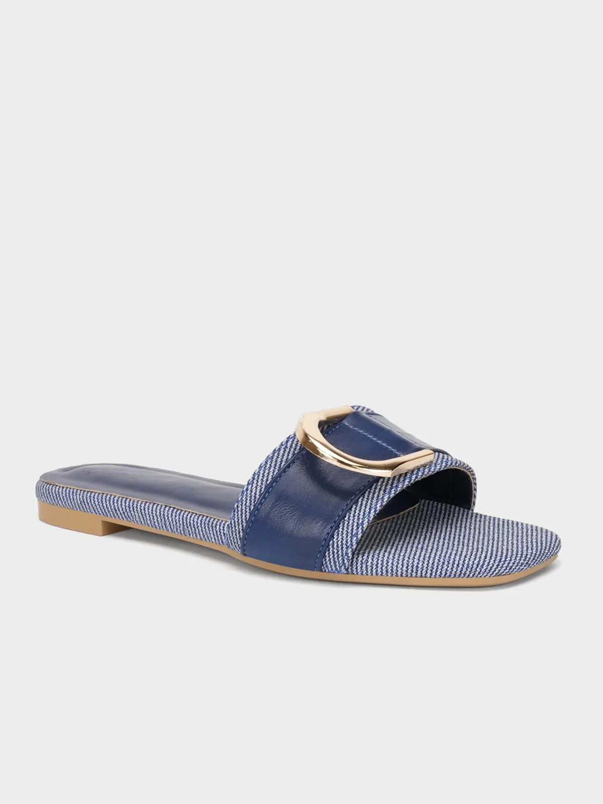 Women "MATTEO" Buckled Detailing Slippers