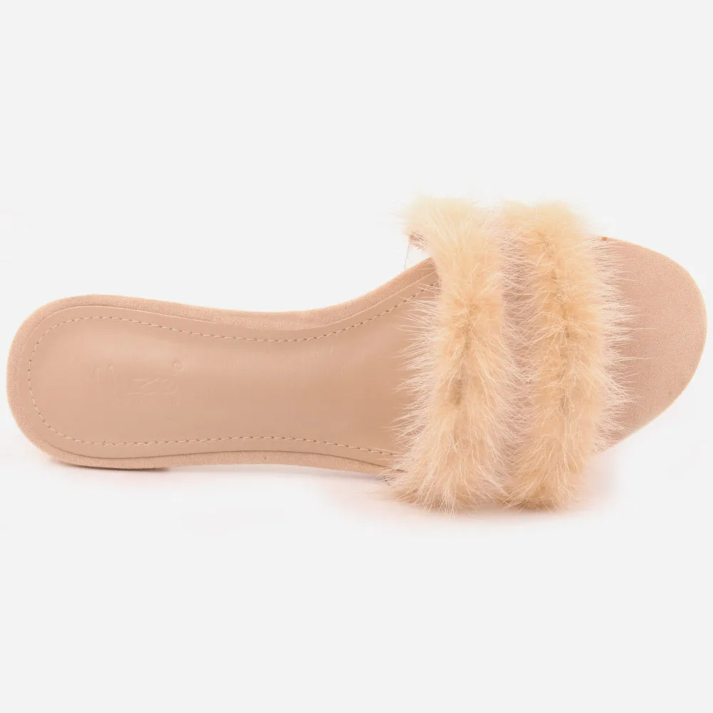 Women "Roxana" Stylish Suede Slip On Slippers