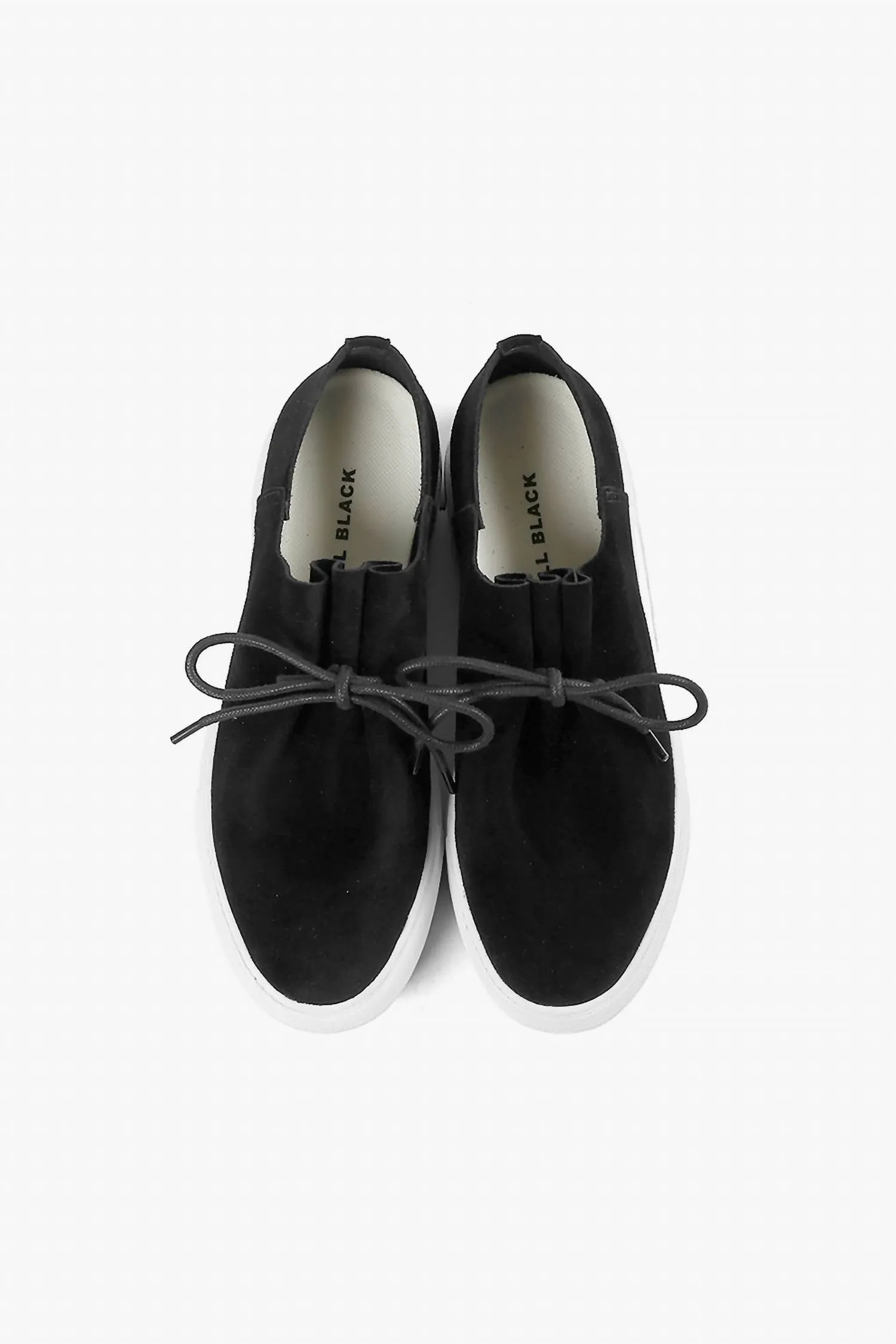 Women's Gathered Sneak Slip On Shoes In Black