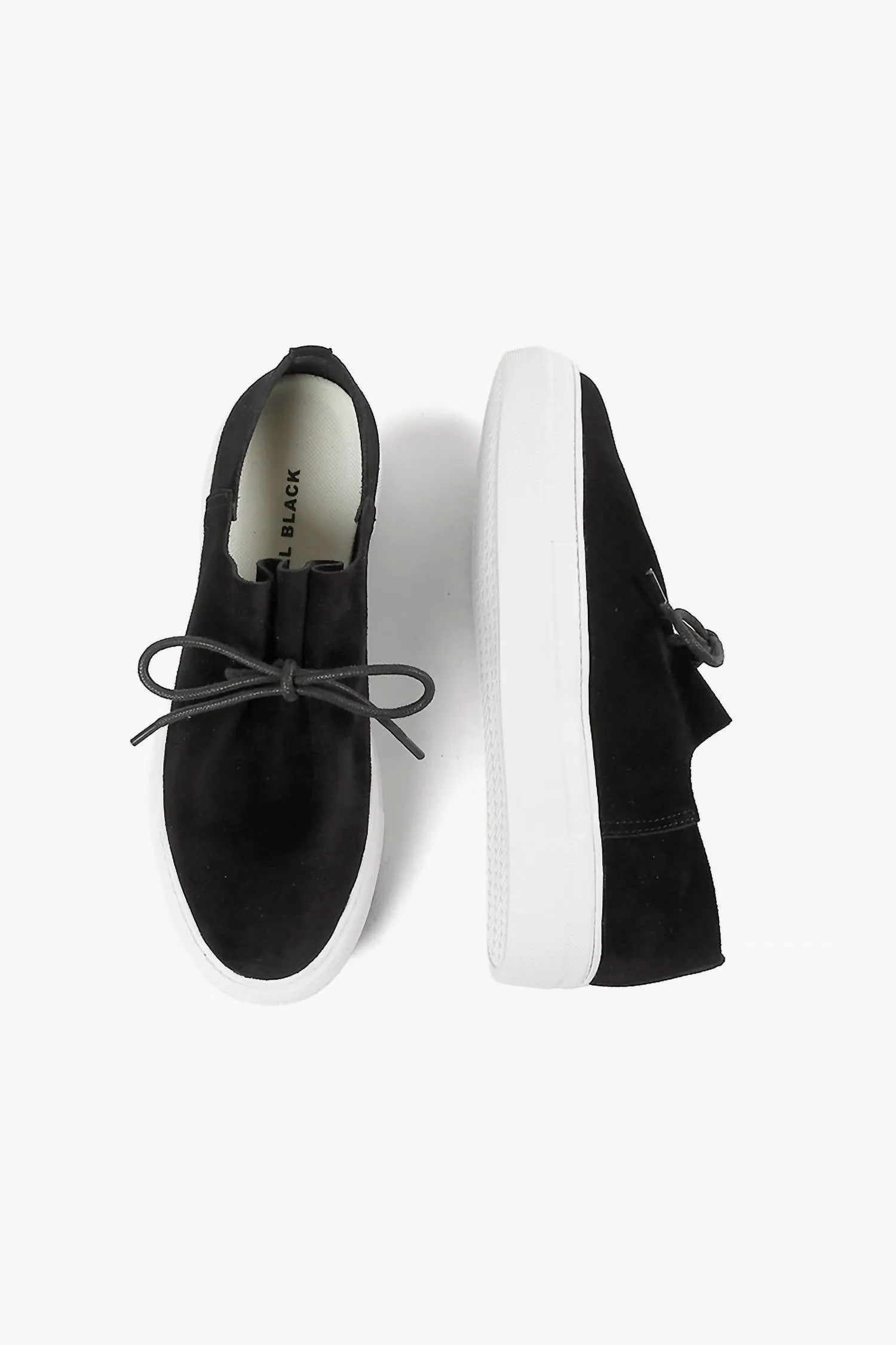 Women's Gathered Sneak Slip On Shoes In Black