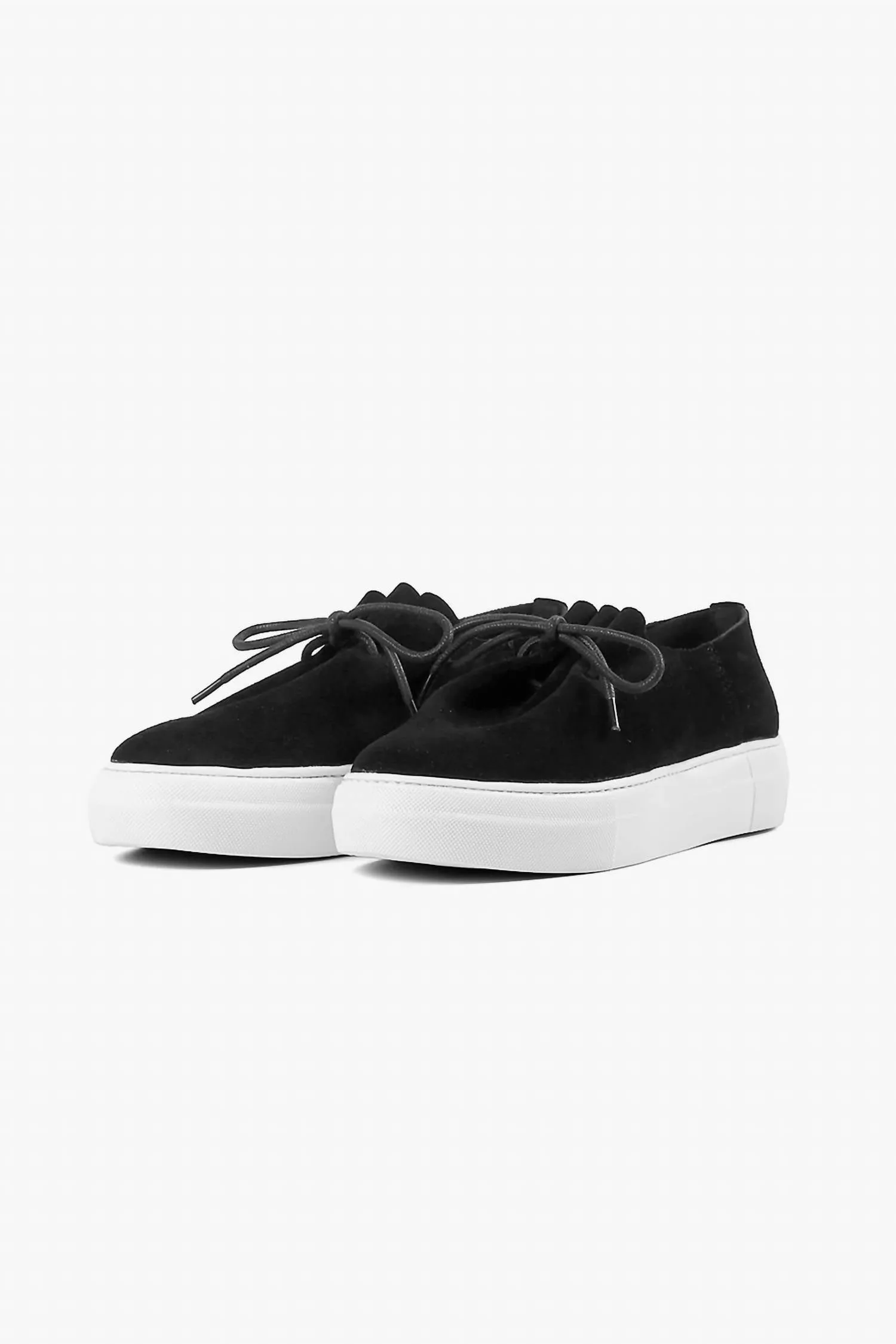 Women's Gathered Sneak Slip On Shoes In Black