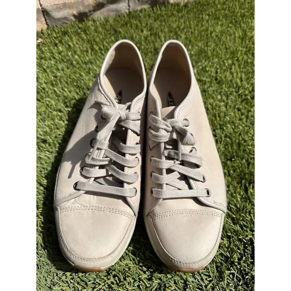 Women's MBT Beige Swiss Toning Leather Sneakers size 9-9.5