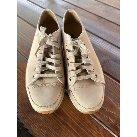 Women's MBT Beige Swiss Toning Leather Sneakers size 9-9.5