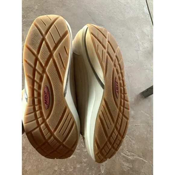 Women's MBT Beige Swiss Toning Leather Sneakers size 9-9.5