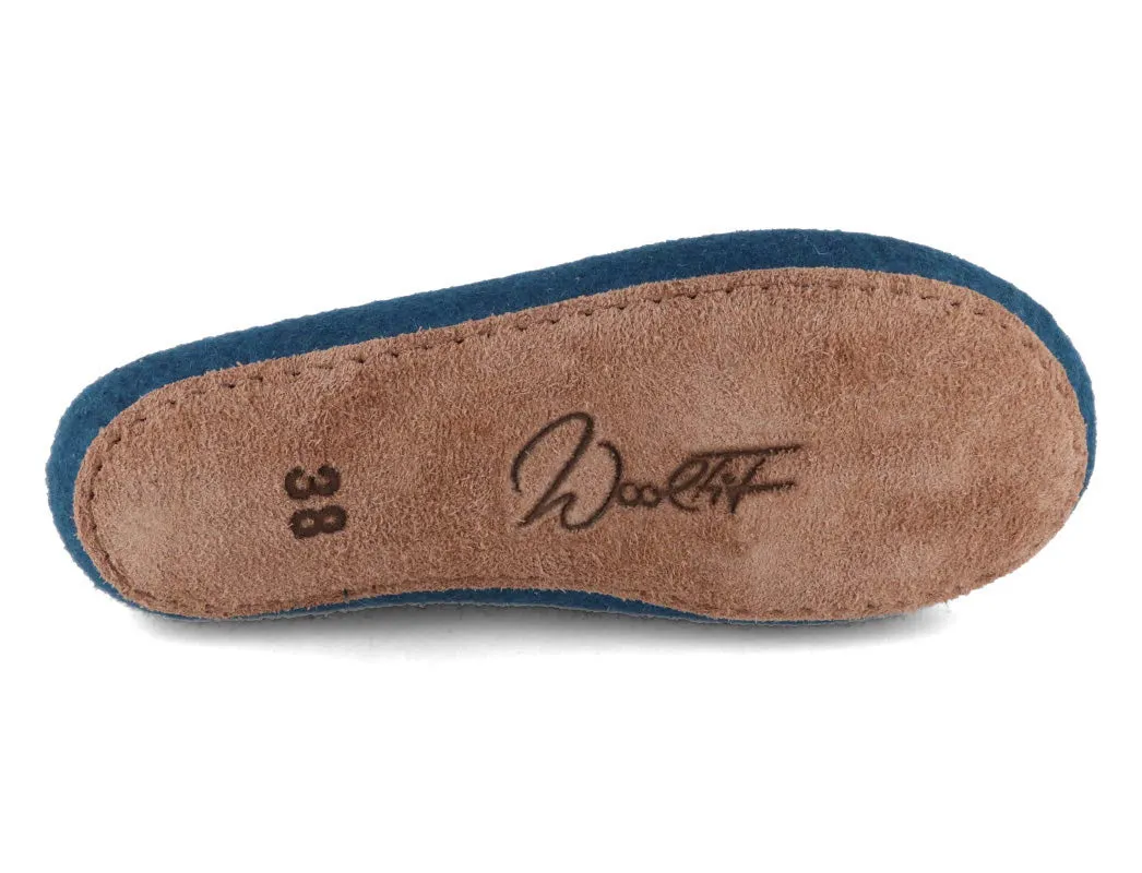 WoolFit Ballerina Slippers, blue