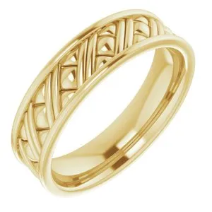 Woven-Design Band 51809 - 6 mm