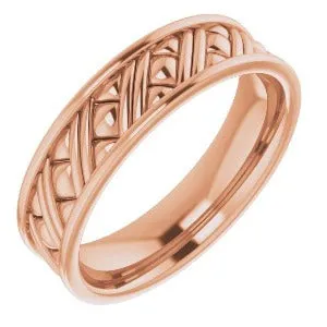 Woven-Design Band 51809 - 6 mm