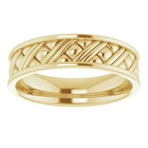 Woven-Design Band 51809 - 6 mm
