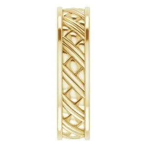 Woven-Design Band 51809 - 6 mm
