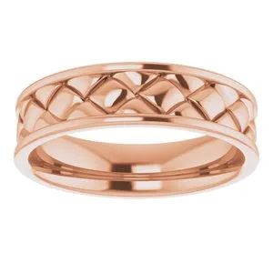 Woven-Design Band 51810 - 6 mm
