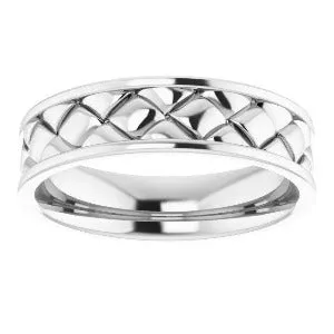 Woven-Design Band 51810 - 6 mm