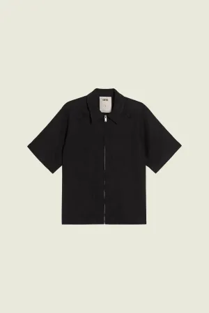 Zack Linen Shirt | Nero