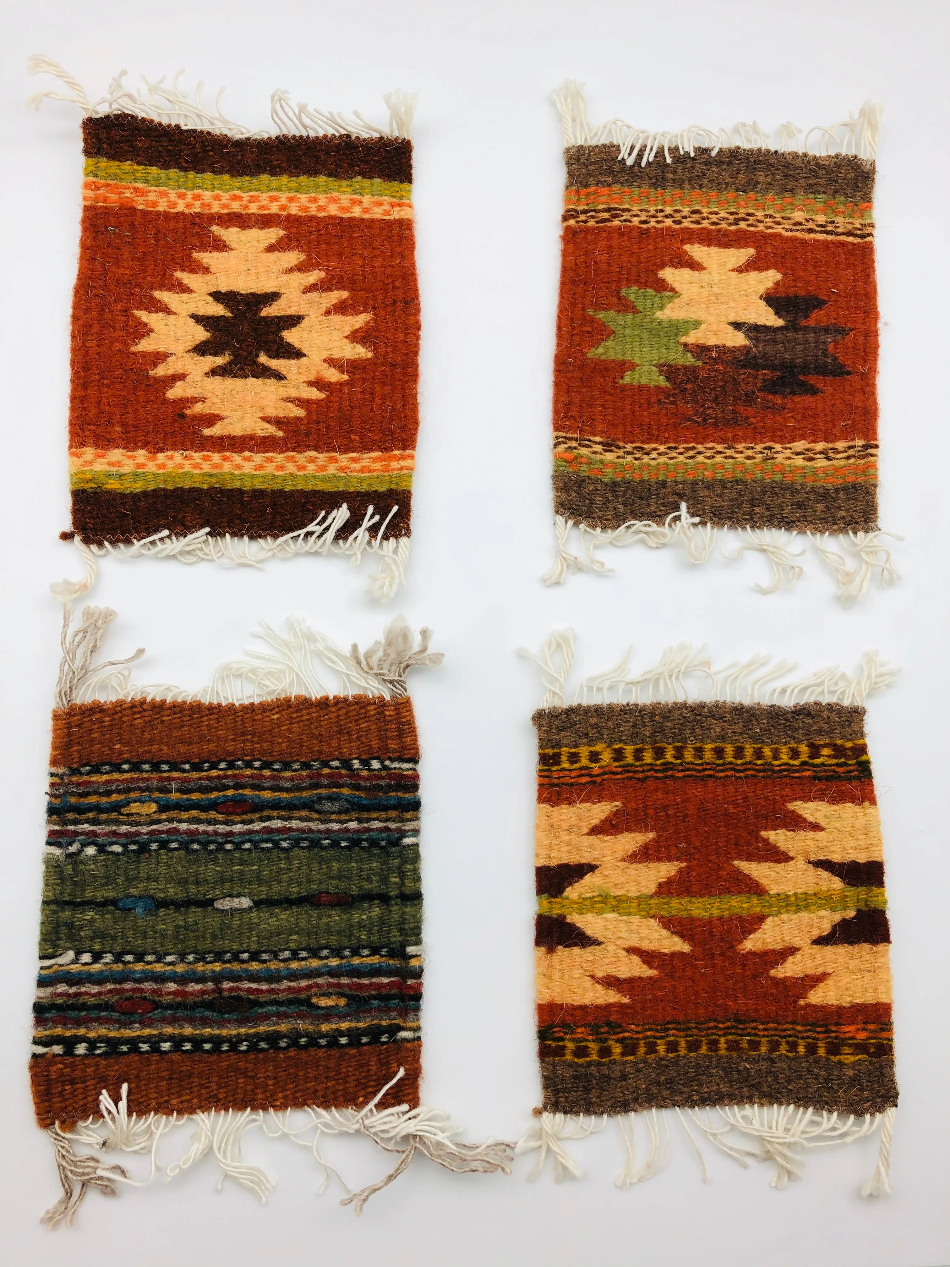 ZAPOTEC WOVEN COASTERS- SET OF 4