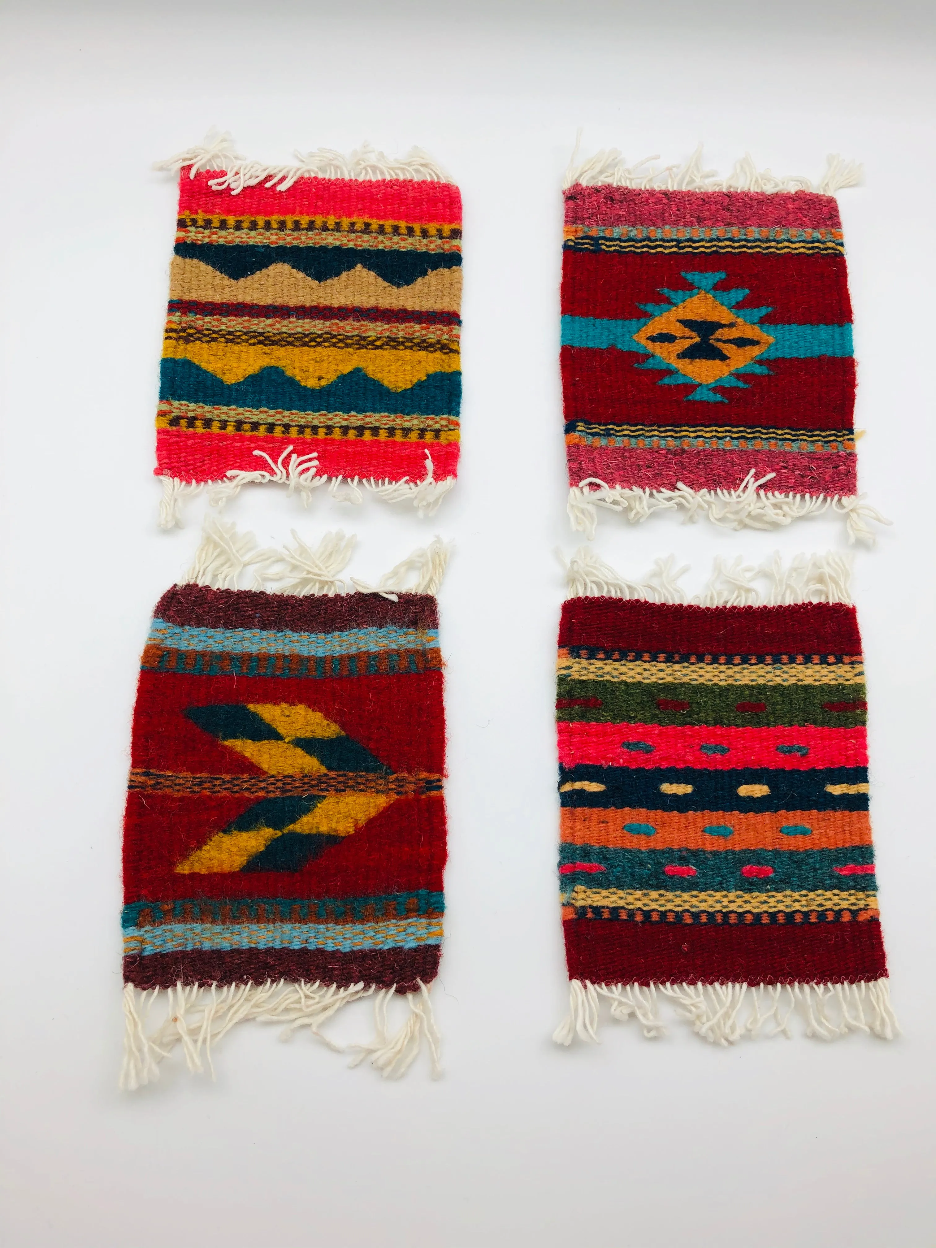 ZAPOTEC WOVEN COASTERS- SET OF 4